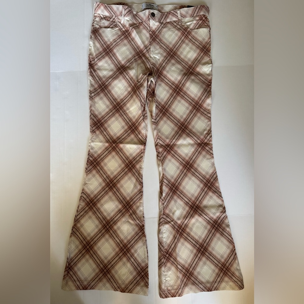 Plaid Flared Women's Pants